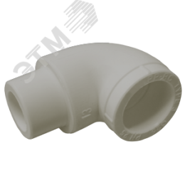 Угольник переходной 90x32 ВН полипропиленовый PPR серый