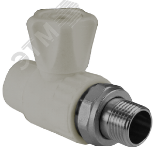 Кран шаровой для радиатора прямой 20х1/2 (60/10) серый