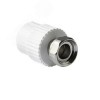 Муфта комбинированная 25x1/2' ВР накидная гайка, полипропиленовая PPR белая