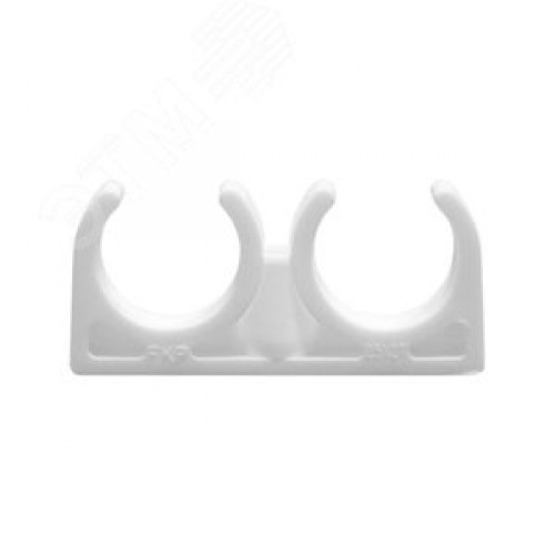 Опора 25 мм PPR, двойная, белая