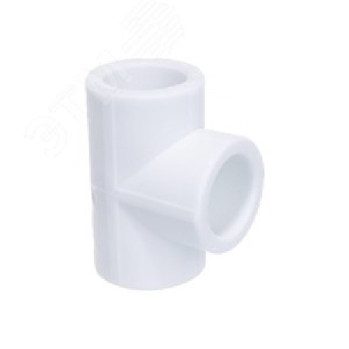 Тройник 40 мм полипропиленовый PPR белый