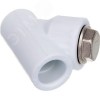 Фильтр сетчатый 25х3/4' ВВ косой, полипропиленовый PPR белый