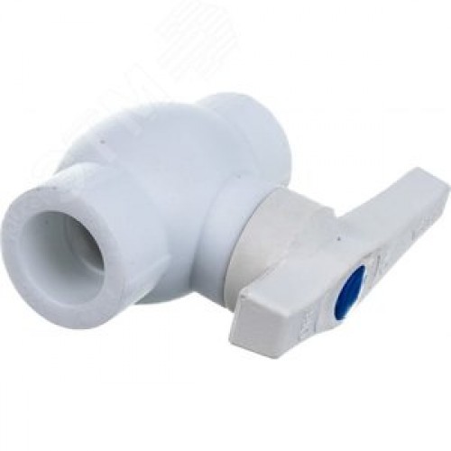 Кран шаровой 20 мм полипропиленовый PPR белый