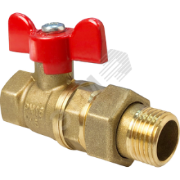 Кран шаровой со сгоном OPTIMA 11Б27фт1М 3/4' ВН ручка бабочка