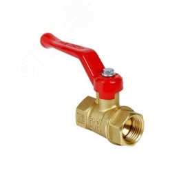 Кран шаровой N/P59 для ВОДЫ 1/2 ВР/НР ручка-рычаг, американка, латунный 11Б27фт1М (56/14)