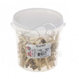 Дюбель-гвоздь 6х40 цилиндрический бортик, нейлон (150шт)