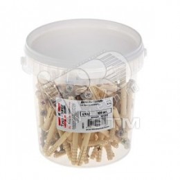 Дюбель-гвоздь 6х60 потайной бортик, нейлон (100шт)