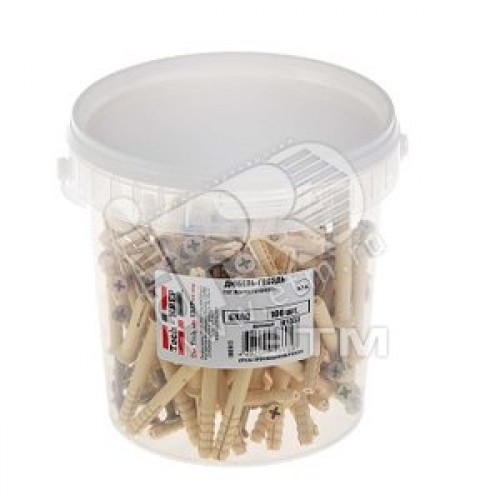 Дюбель-гвоздь 6х60 потайной бортик, нейлон (100шт)