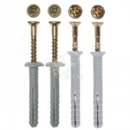 Дюбель-гвоздь 6х60 SM-L потайной бортик, полипропилен (1500шт)