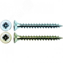 Шуруп универсальный 3,5х40 потайная головка, остроконечный, желтопассивированный (800шт)