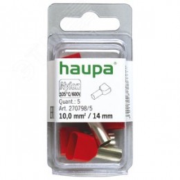 Конечная гильза для двух проводов цвет красный 10 /14 (упак. 5 шт.)