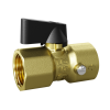 Кран шаровой для подключения манометра LD Pride 44.15.В-В.МЦ.Ф Ду15 Ру40