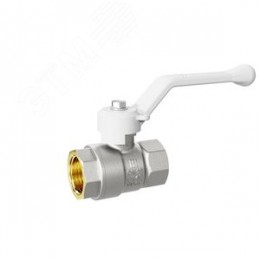 Кран шаровой 11б27п1 Ду25 Ру40 (1') ВВ белая ручка рычаг