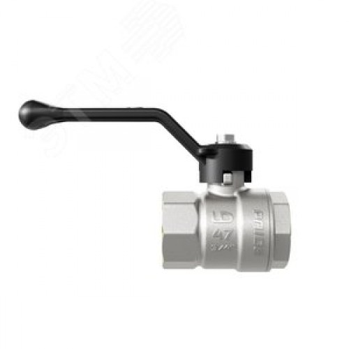 Кран шаровой латунный никелированный 11б27п1 Ду15 Ру40 (1/2') ВР/ВР рычаг