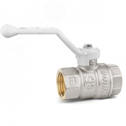 Кран шаровой 11б27п1 Ду25 Ру40 (1') ВВ белая ручка рычаг