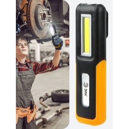 Фонарь светодиодный Рабочие, Практик RA-803 аккумуляторный, крючок, магнит, micro USB