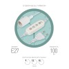 Светильник для растений FITO-Time Holder E27 с проводом и таймером для фитоламп с цоколем Е27