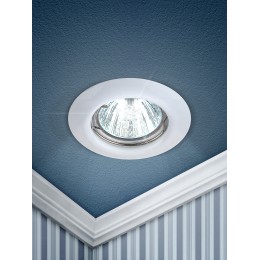 Светильник штампованный MR16,12V/220V, 50W белый ST3 WH
