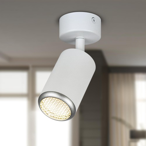 Светильник настенно-потолочный спот IP20 белый/серебро OL55 WH/SL MR16 GU10
