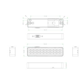Светильник светодиодный аварийный непостоянный DBA-101-0-20 30LED 5ч IP20 40/3360