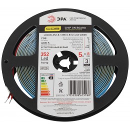 Лента светодиодная 12Вт/м 24В 4000К IP20 352LED/м LRCOB-352-8-12W/m 8mm 24V 4000K