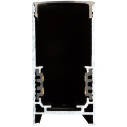 Шинопровод магнитный трековый TRM-S20-200-B накладной 2м 48V черный