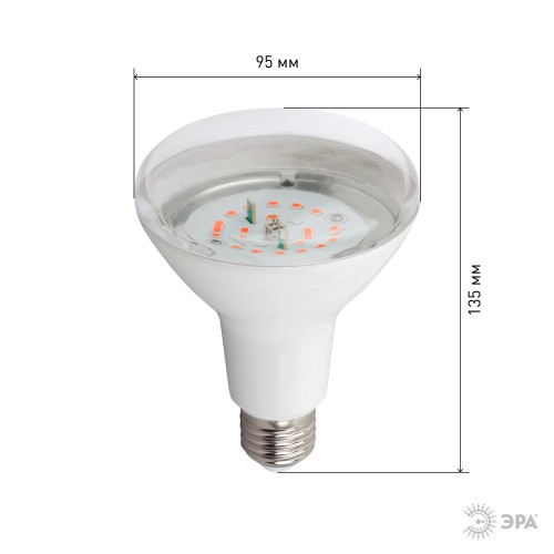 Лампа светодиодная лампа для рассады тип А60,FITO-16W-RB-E27-K 16 Вт, 220-240V