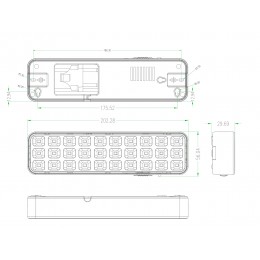 Светильник светодиодный аварийный непостоянный DBA-102-0-20 30LED 5ч IP20 выход 40/1920
