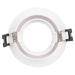 Светильник встраиваемый декоративный KL92 WH MR16/GU5.3 белый, пластиковый (MR16/GU5.3 в комплект не входит)