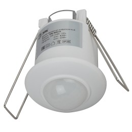 Датчик движения белый, мощность 1200 Вт, 360 градусов, 6М,IP20 MD 019