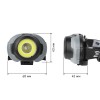 Фонарь налобный светодиодный 5Вт 310Лм IP40 SMD+COB 3 режима на батарейках 3xAAA (в комплект не входят) GB-710 Криптон