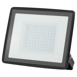 Прожектор светодиодный ДО-100 Вт 6500К 8000 Лм IP65 черный 100w холодный 200-240В LPR-023-0-65K-100