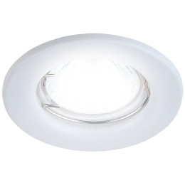 Светильник штампованный MR16,12V/220V, 50W белый ST1 WH
