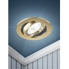 Светильник штампованный поворотный MR16,12V/220V, 50W золото ST2A GD