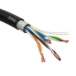 Кабель витая пара F/UTP Cat5e 4x2x24 AWG CU PE наруж. 305м F-4-PE