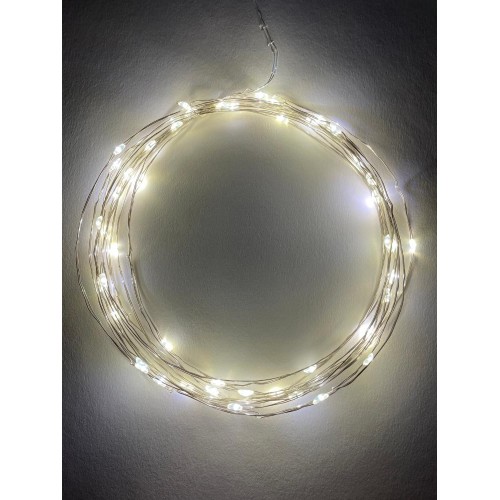 Гирлянда LED Нить 5 м теплый свет, АА ENIN -5NW