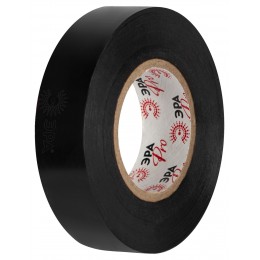 Изолента ET1925BLACK ПВХ 19мм х 25м черная