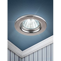 Светильник штампованный MR16,12V/220V, 50W хром ST1 CH
