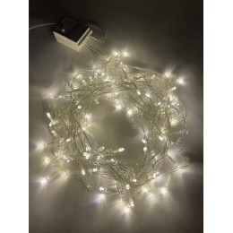Гирлянда LED Нить 10 м ENIN-10B теплый свет 8 режимов, 220 V, IP20 60/720