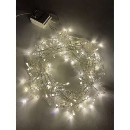 Гирлянда LED Нить 10 м ENIN-10B теплый свет 8 режимов, 220 V, IP20 60/720