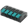 Клемма компактная серии 415 с рычагом, 5 отверстия, 0,5-4 мм2 NO-224-48