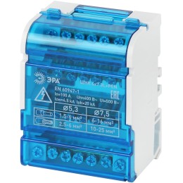 Шины на DIN-рейку в корпусе (кросс-модуль) ШНК 4х7 3L+PEN
