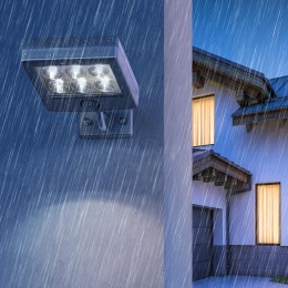 Прожектор с датчиком движения c выносной солнечной батареей, 6LED,150lm ERAFS024-07