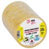 Изолента PRO150YEL ПВХ профессиональная 19мм х 20м 150 мкм, желтая PRO