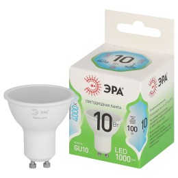 Лампа светодиодная LED 10 Вт 1000Лм 4000К MR16-10W-840-GU10 GU10 софит яркий белый свет Green Line