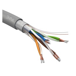 Кабель витая пара F/UTP 4x2x24AWG Cat5e CU PVC 305м ЭРА SIMPLE FL-4-PVC