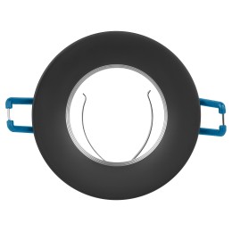 Светильник встраиваемый алюминиевый KL107 BK/SL MR16 GU5.3 черный серебро