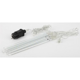Гирлянда LED Сосульки 2,1м холодный свет, 7V, IP44 (трансформатор в комплекте)