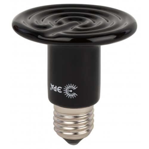 Инфракрасная лампа FITO-50W-НQ керамическая серии CeramiHeat модель RX для брудера, рептилий 50 Вт Е27