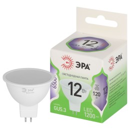 Лампа светодиодная LED 12 Вт 1200Лм 6500К MR16-12W-865-GU5.3 GU5.3 софит холодный свет Green Line